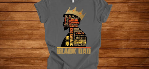 Black Dad long sleeve t-shirt